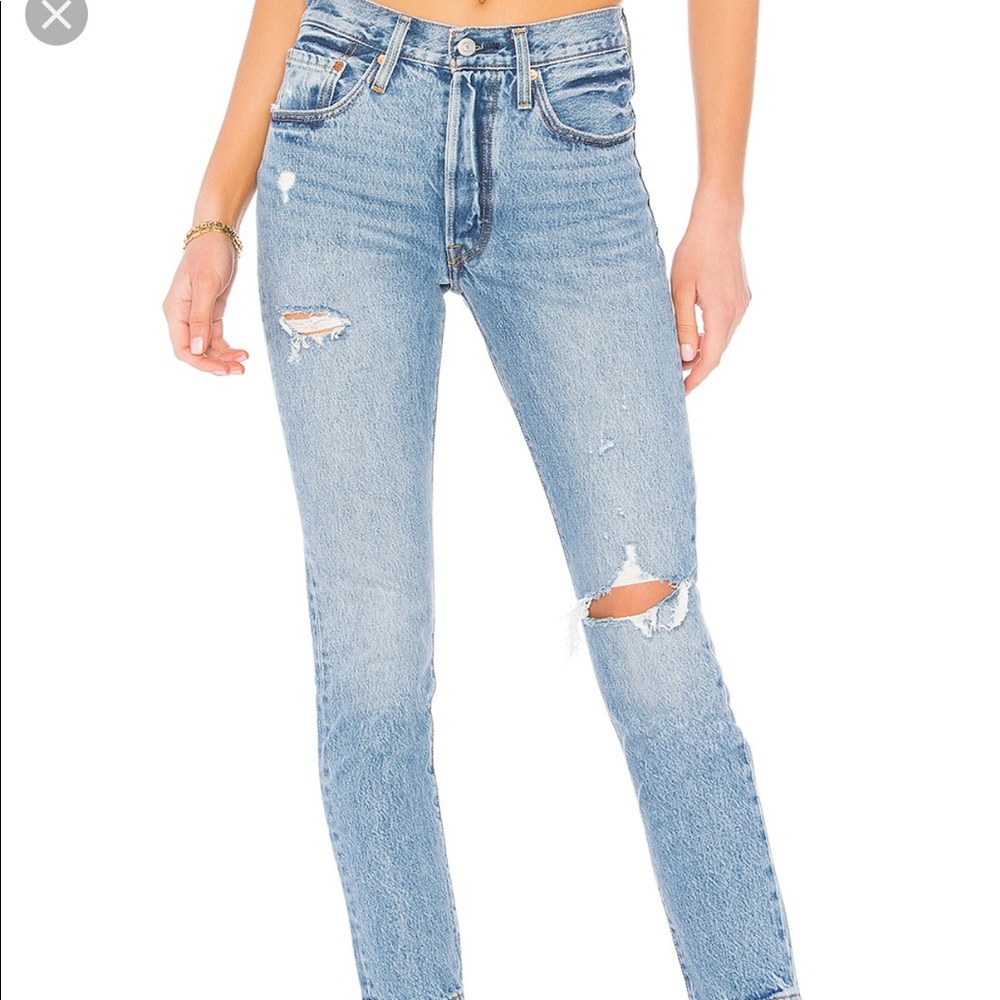 Levi’s 501 S skinny jeans in “can’t touch this”